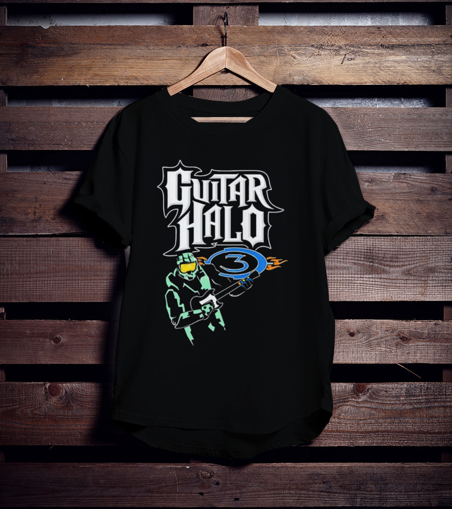 Guitar Halo 3 Master Chief Playing Electric Guitar T-Shirt