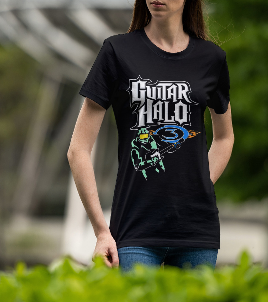 Guitar Halo 3 Master Chief Playing Electric Guitar T-Shirt