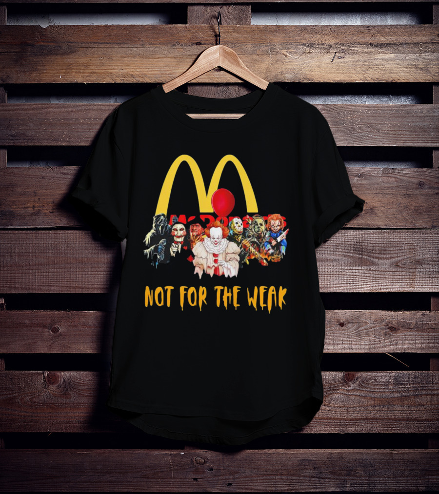 Horror Movie Characters McDonalds Not For The Weak Balloon T-Shirt