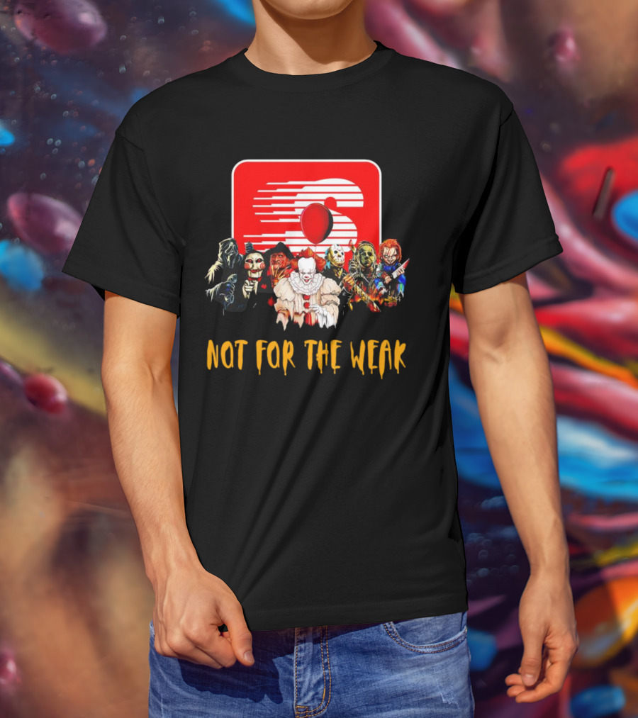 Horror Movie Characters Speedway Not For The Weak Iconic Villains T-Shirt