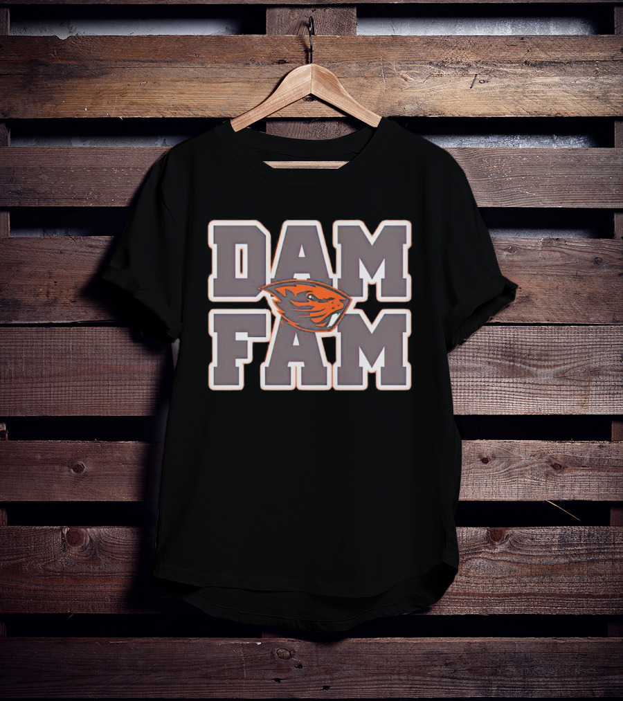 DAM FAM Oregon State Beavers Fan T-Shirt