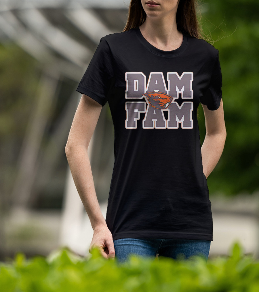 DAM FAM Oregon State Beavers Fan T-Shirt