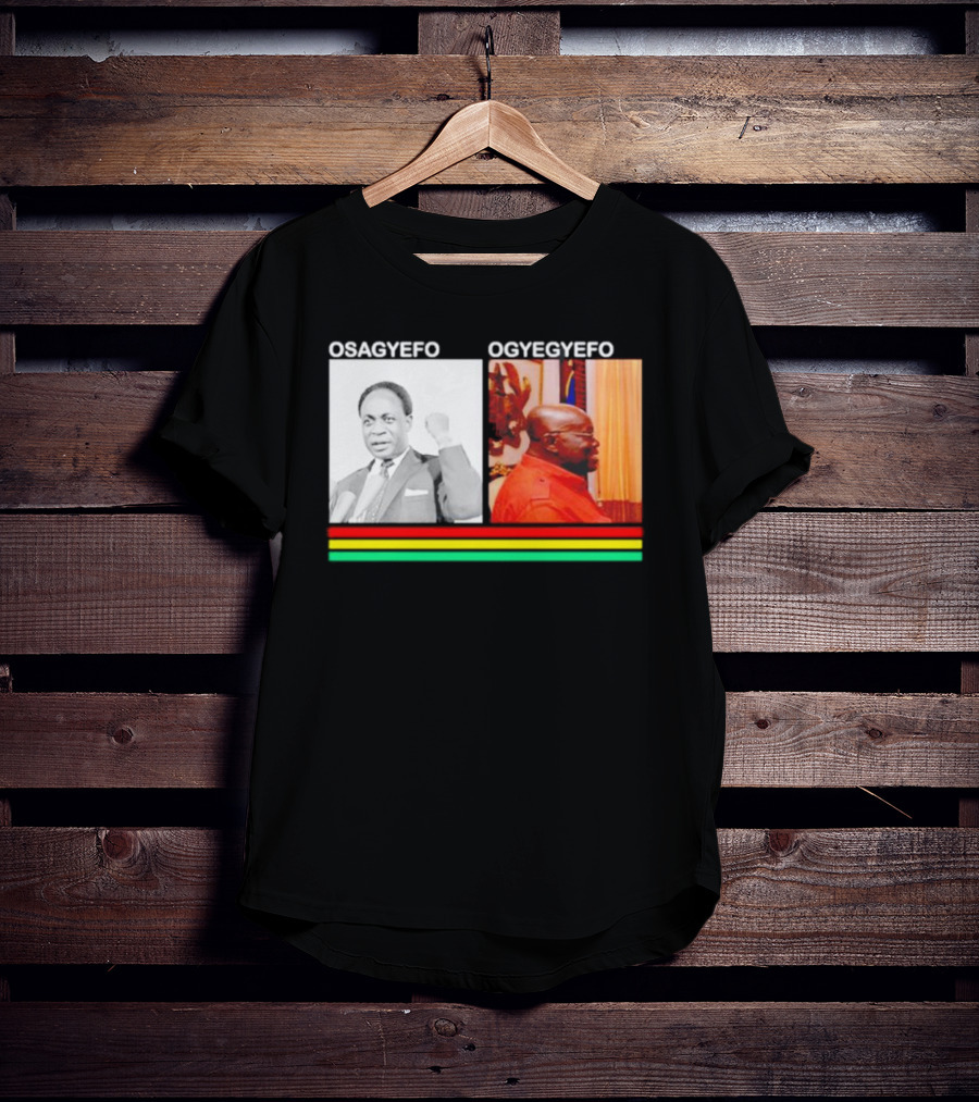 Osagyefo Ogyegyefo With Red Yellow Green Stripes T-Shirt