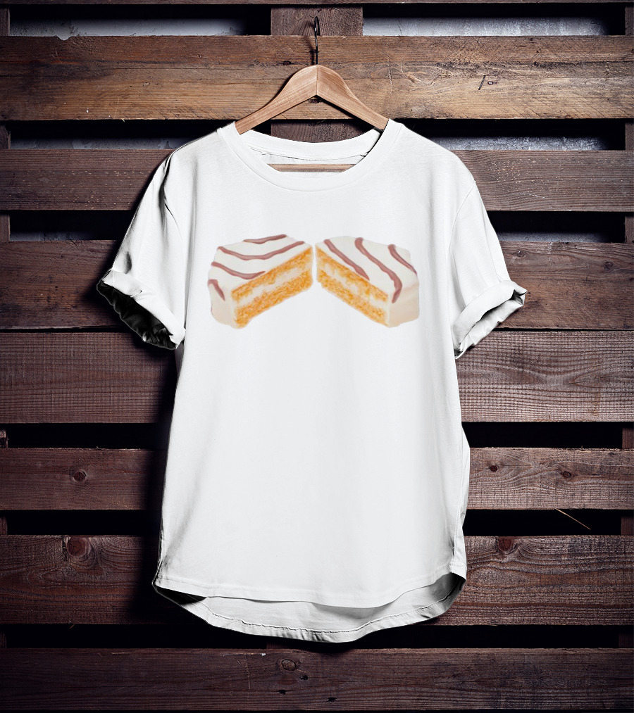 Zebra Cake Snack Iconic White Chocolate Stripe Dessert T-Shirt