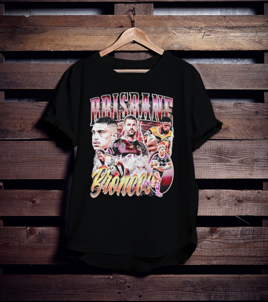 Brisbane Broncos Player Celebration Montage T-Shirt