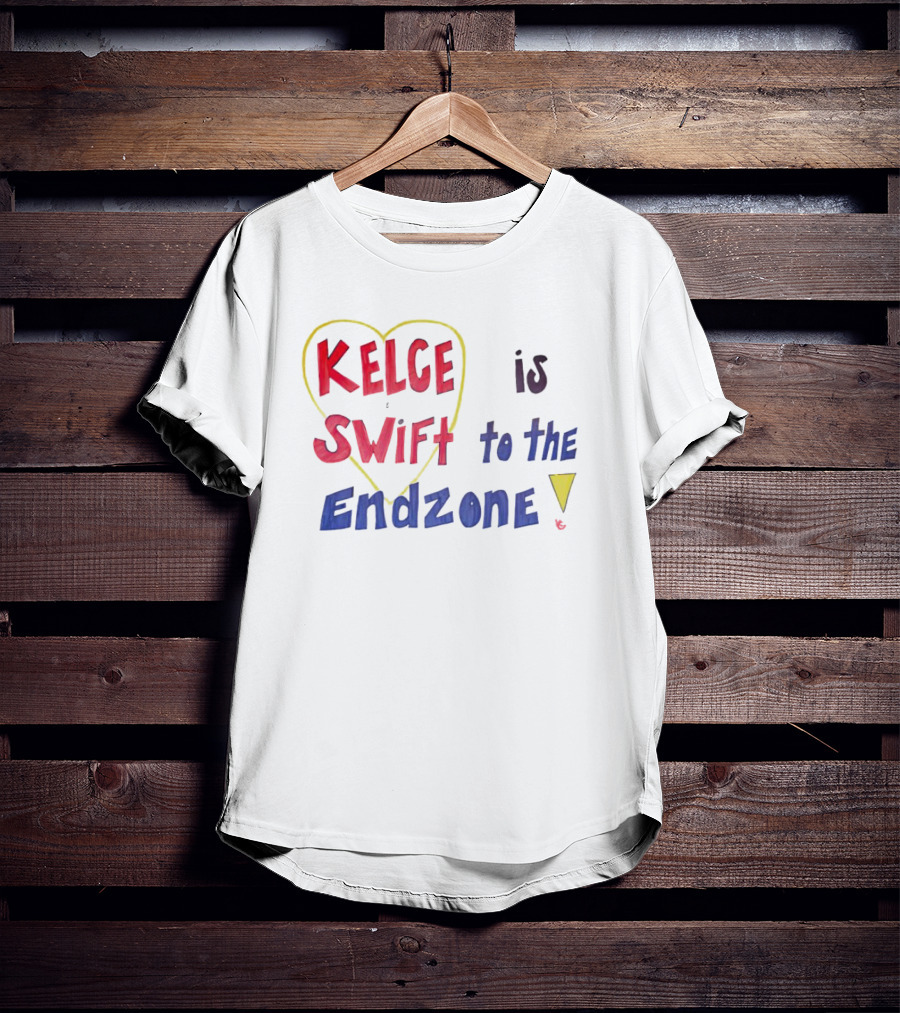 Kelce Swift Heart Is To The Endzone T-Shirt