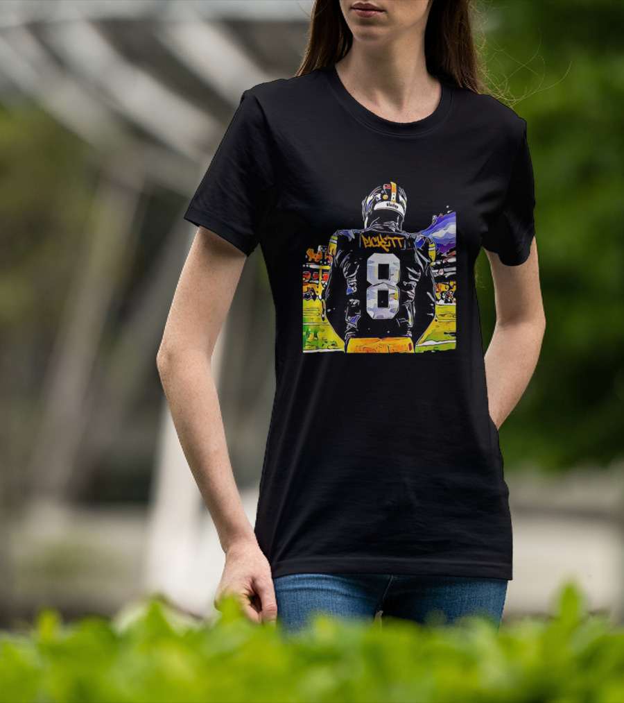 Kenny Pickett Number 8 Football Celebration Steelers T-Shirt