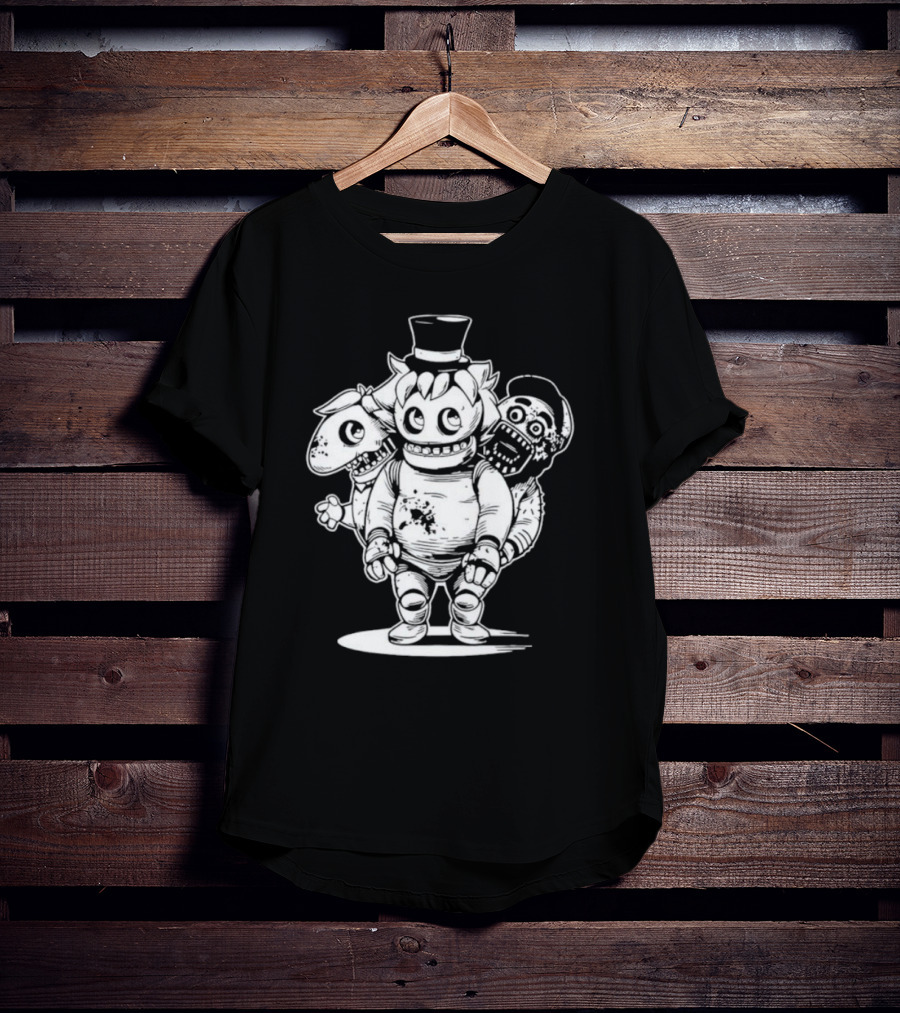 Sharkrobot Heavy Metal Boney Plays Animatronic Trio T-Shirt