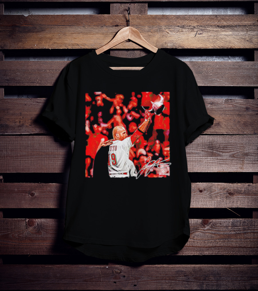 Joey Votto Number 19 Viking Celebration Signature MLB Players T-Shirt