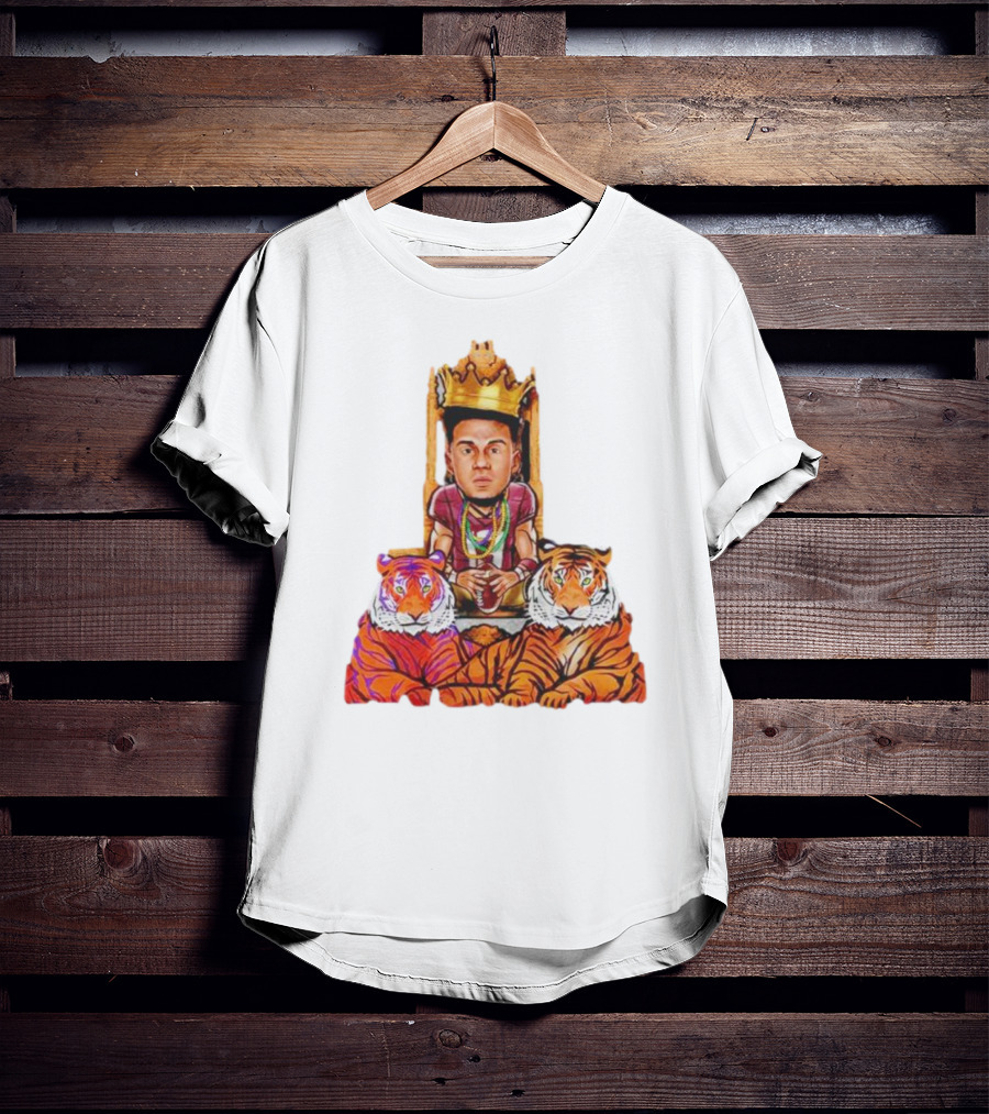 Jordan Travis King On Throne With Tigers Joe Exotic T-Shirt