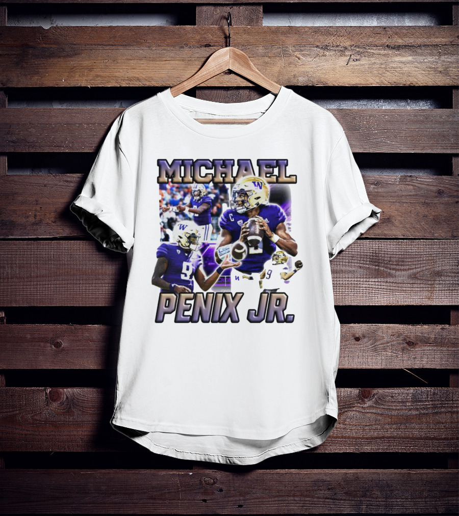 Michael Penix Jr. Washington Huskies Quarterback Football Player T-Shirt