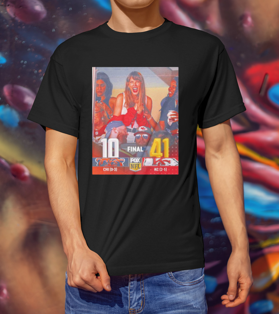 Taylor's Excitement In Travis Kelce Suite At Kansas City Chiefs Game Victory Over Chicago T-Shirt