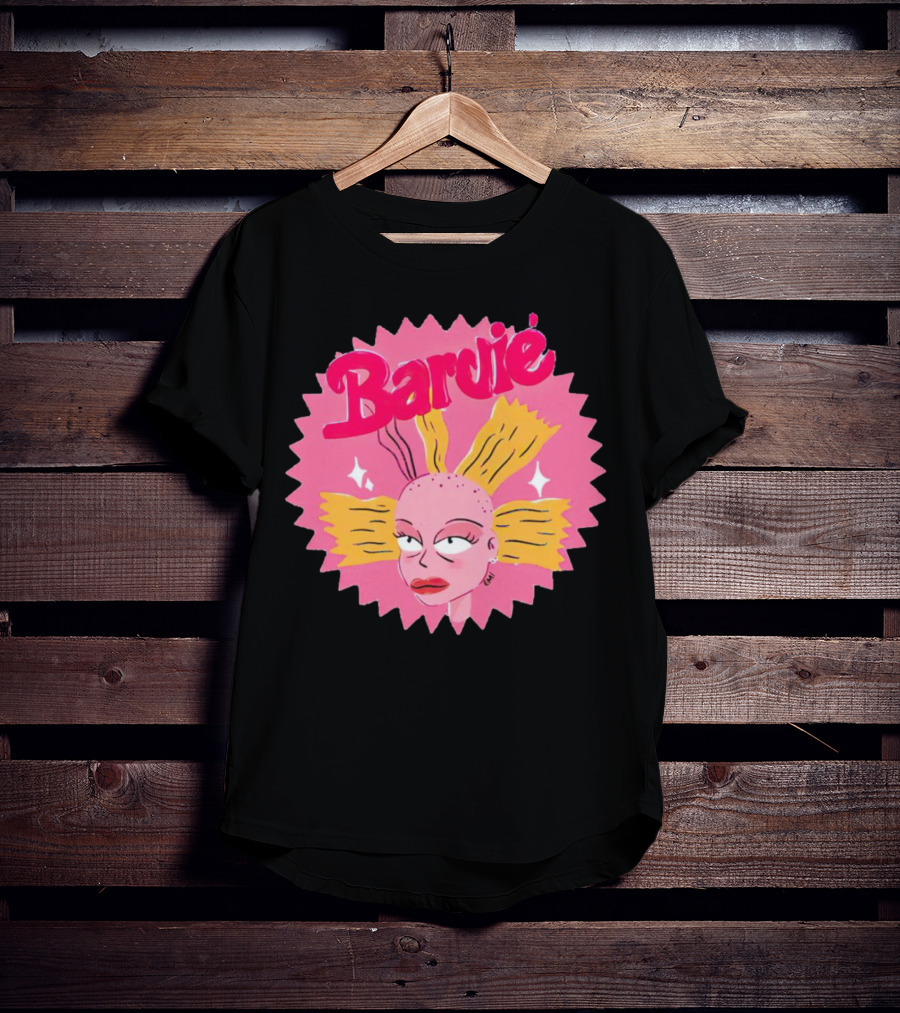 Barbie Movie Bold Parody Pink Starburst T-Shirt