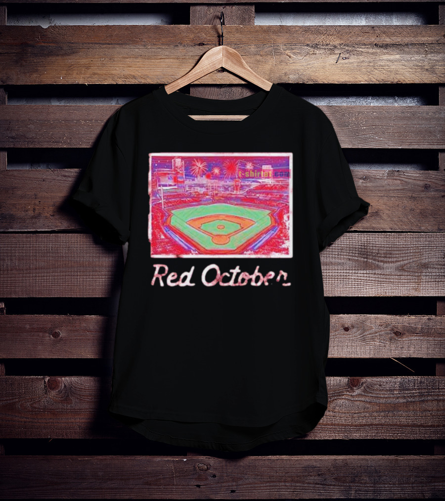 Red October Philadelphia Phillies Stadium Fireworks T-Shirt