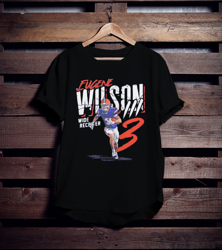 Eugene Wilson Wide Receiver 3 Football Player T-Shirt