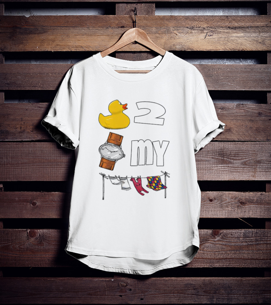 Rubber Duck Socks 2 My Clothesline Butterfly T-Shirt