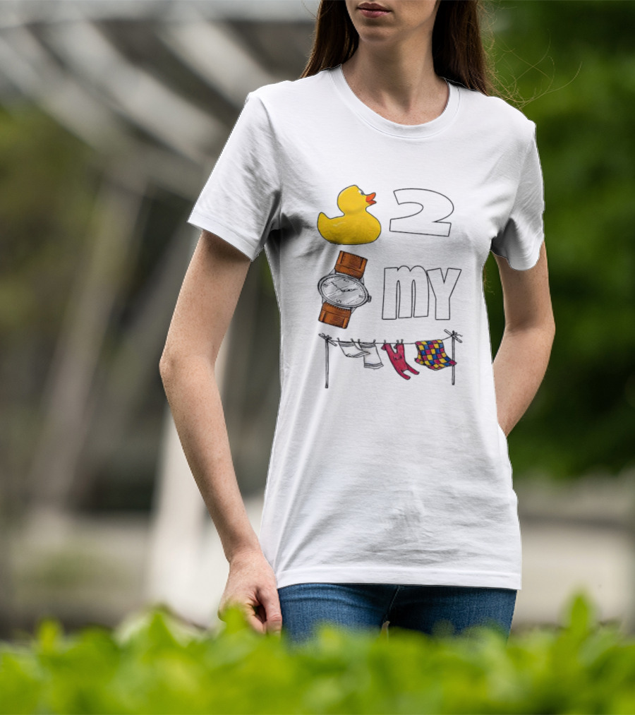 Rubber Duck Socks 2 My Clothesline Butterfly T-Shirt