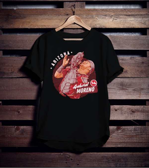 Arizona Gabriel Moreno 14 Baseball Catcher T-Shirt