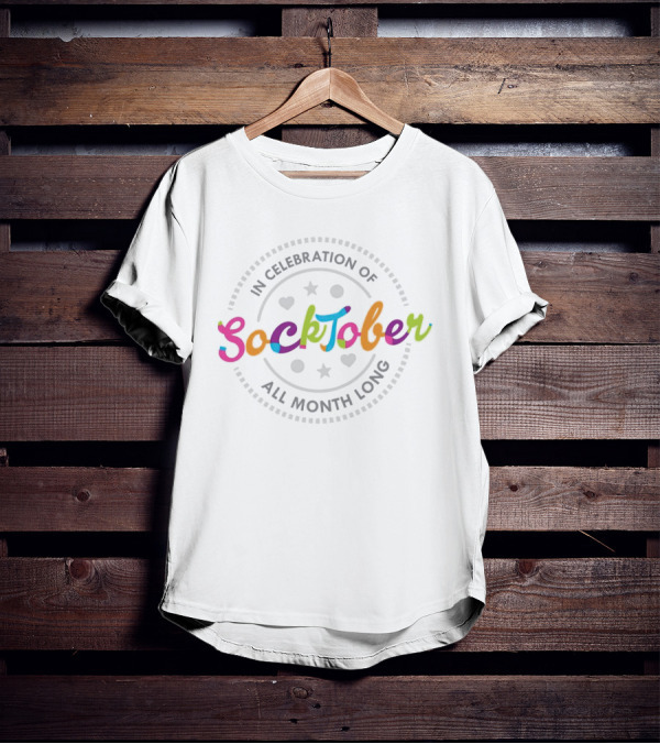 Celebrating Socktober With Colors And Hearts All Month Long T-Shirt