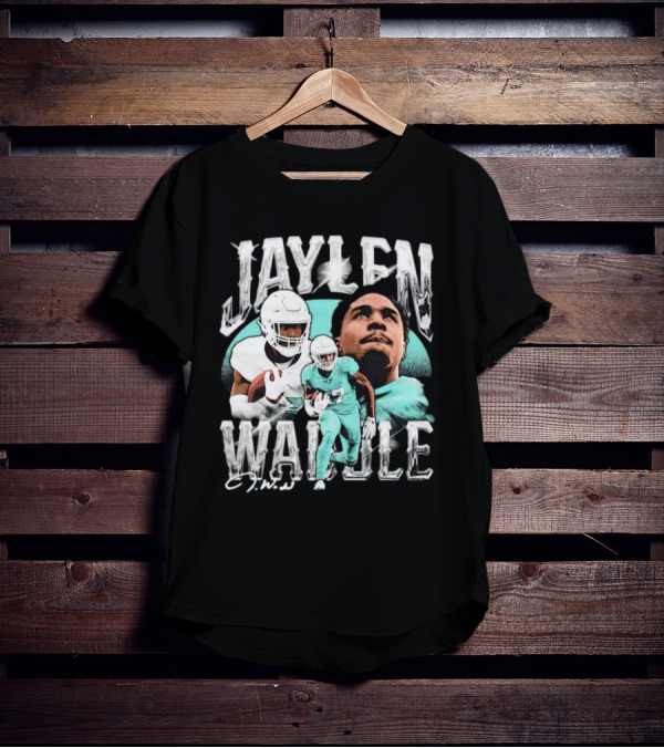 Jaylen Waddle Miami Dolphins Signature J.W T-Shirt