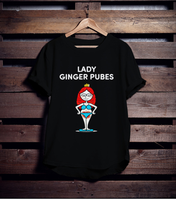 LADY GINGER PUBES CARTOON CHARACTER WEARING CROWN IN BLUE SWIMSUIT T-Shirt