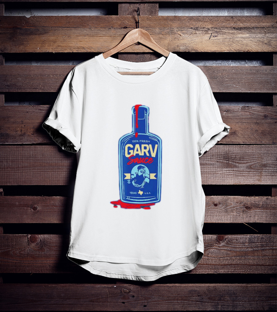Mitch Garver Garv Sauce Texas Rangers 100% Fresh Texas U.S.A T-Shirt