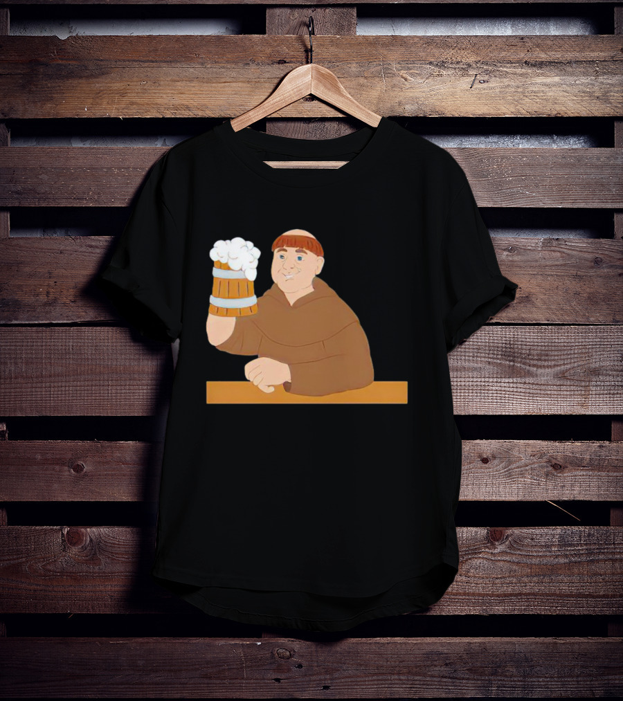 Socktoberfest Monk Raising Beer Mug T-Shirt