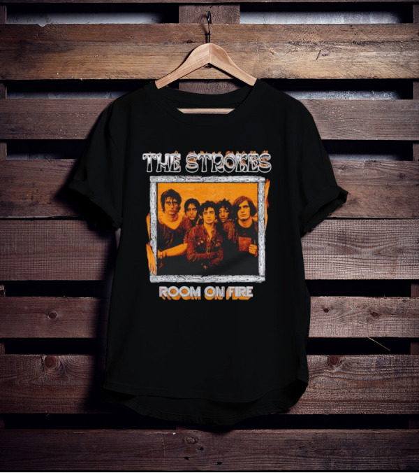 The Strokes Room On Fire Album Art Band Photo T-Shirt