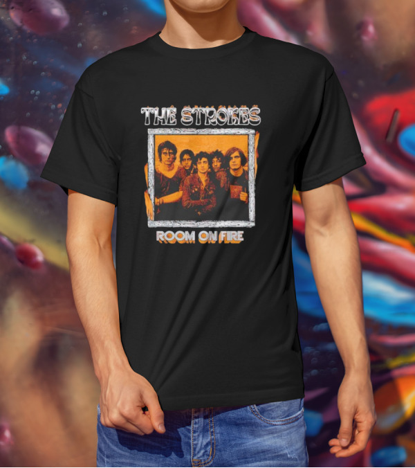 The Strokes Room On Fire Album Art Band Photo T-Shirt