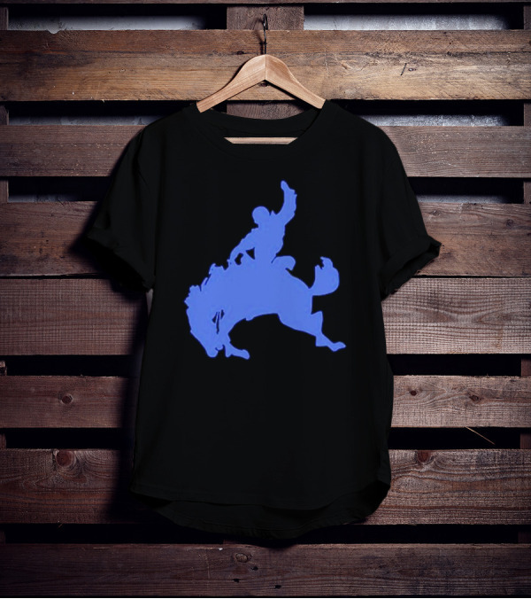Bad Bunny Bucking Blue Cowboy T-Shirt