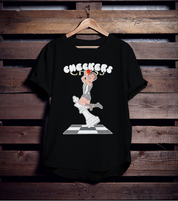 Checkers Chess Dunk King Piece Basketball Jumper T-Shirt