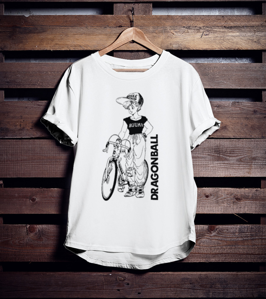 DRAGON BALL BULMA WITH BIKE CAPSULE CORP HAT T-Shirt