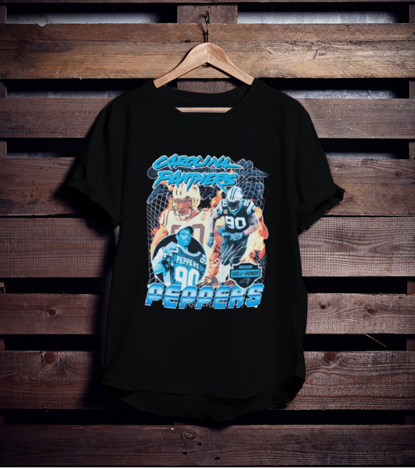 Carolina Panthers Julius Peppers Hall Of Honor 90 T-Shirt