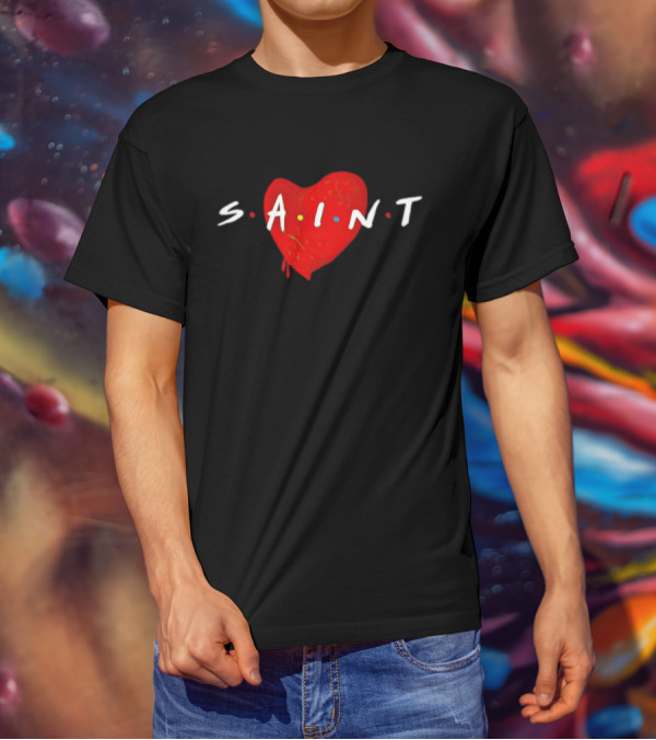 SAINT Michael Friends Heart Inspired T-Shirt