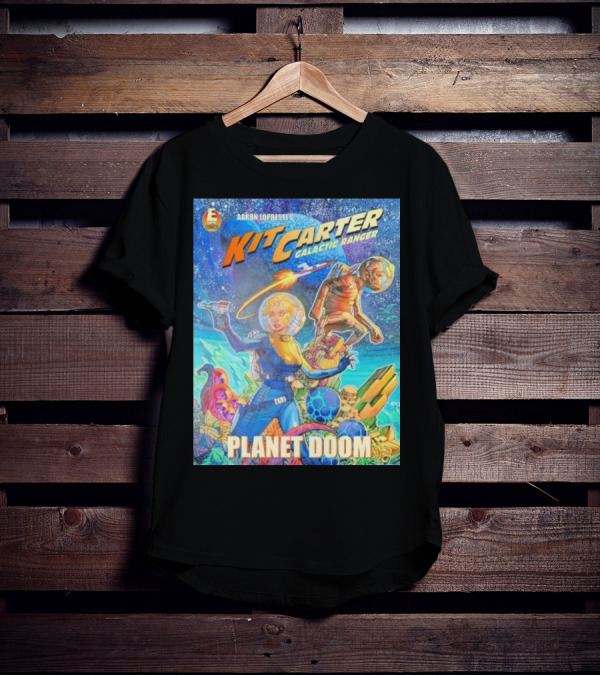 Kit Carter Galactic Ranger Planet Doom Halloween Edition Comic Cover T-Shirt