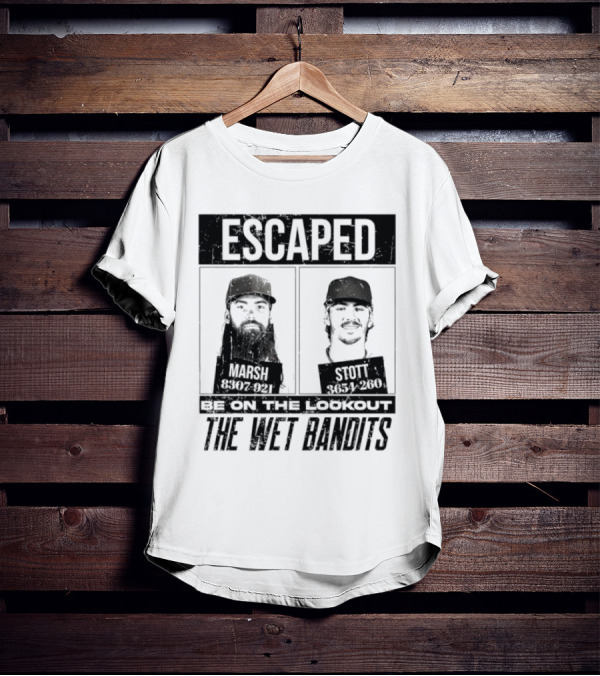 Escaped Be On The Lookout Wet Bandits Marsh Stott T-Shirt