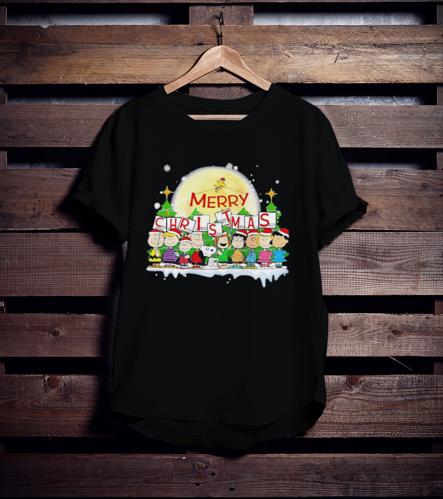 Peanuts Characters Merry Christmas T-Shirt