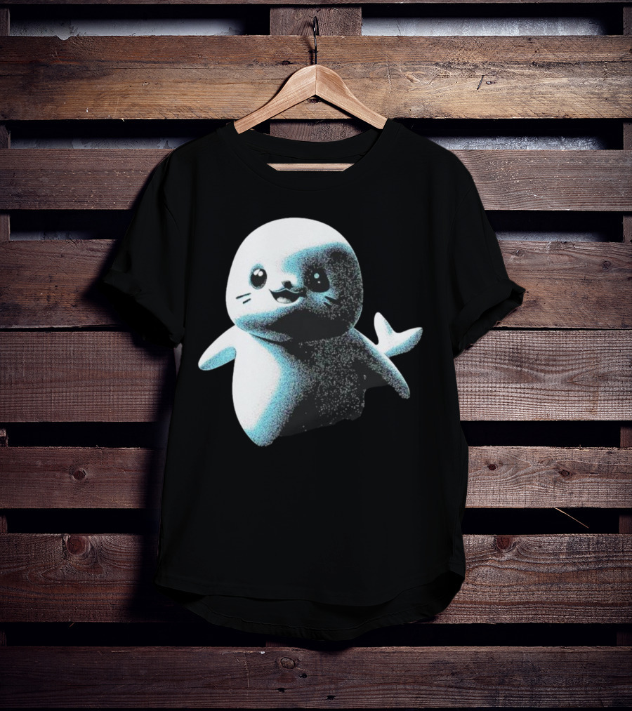 Distressed Spectre Sappy Seals Cute Sea Animal T-Shirt