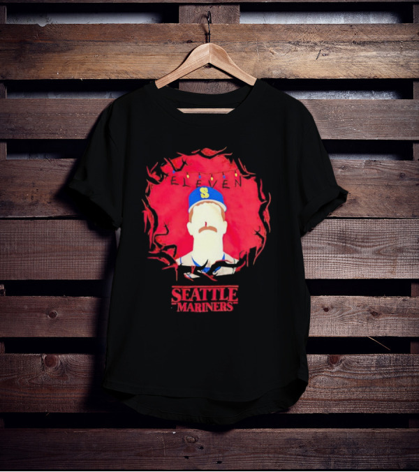 Eleven Stranger Things Style Seattle Mariners Baseball T-Shirt