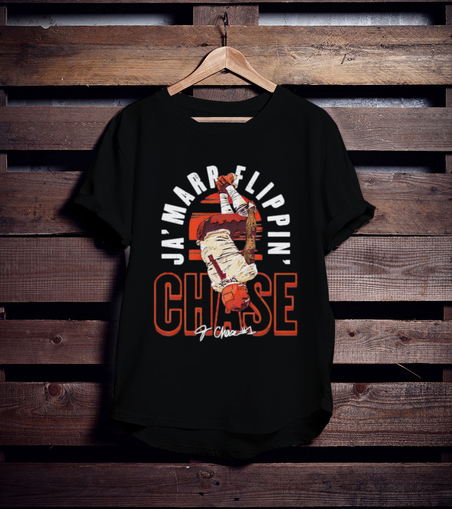 Ja'Marr Chase Flippin' Cincinnati Signature 1 Chase T-Shirt