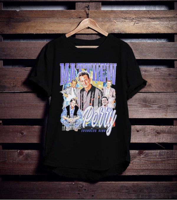MATTHEW PERRY Chandler Bing I'm Unemployable T-Shirt