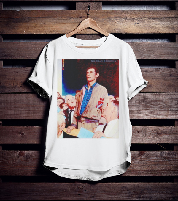 Norman Rockwell Freedom Of Speech Twizzlers Edition T-Shirt