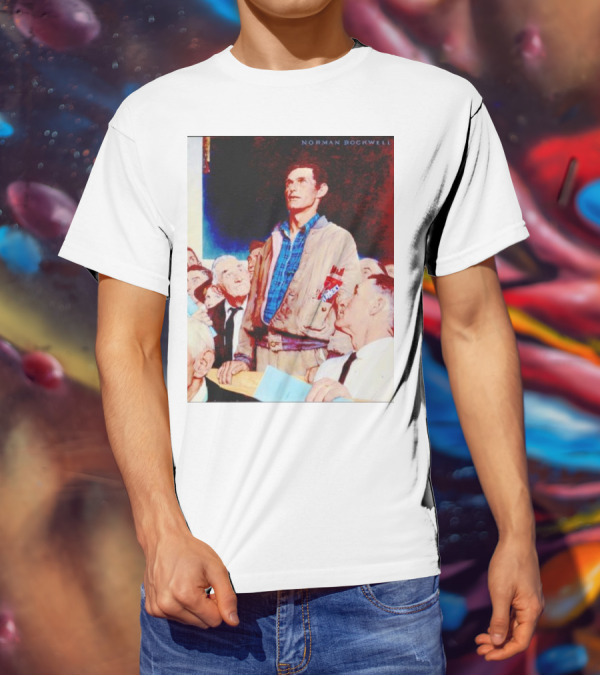 Norman Rockwell Freedom Of Speech Twizzlers Edition T-Shirt