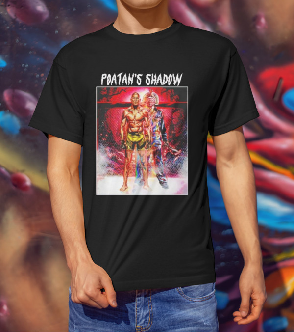 Poatan's Shadow Dual Persona Warrior In Fight Arena T-Shirt