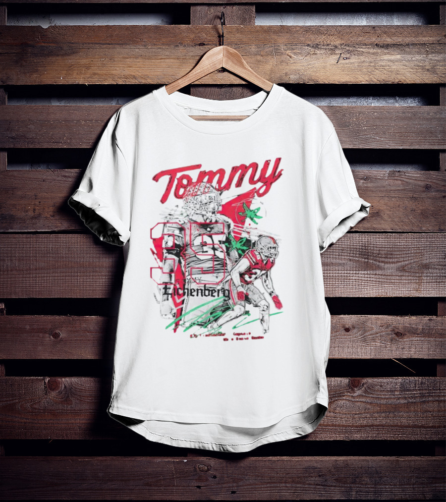 Tommy Eichenberg 35 Ohio State Buckeyes Football Captain T-Shirt