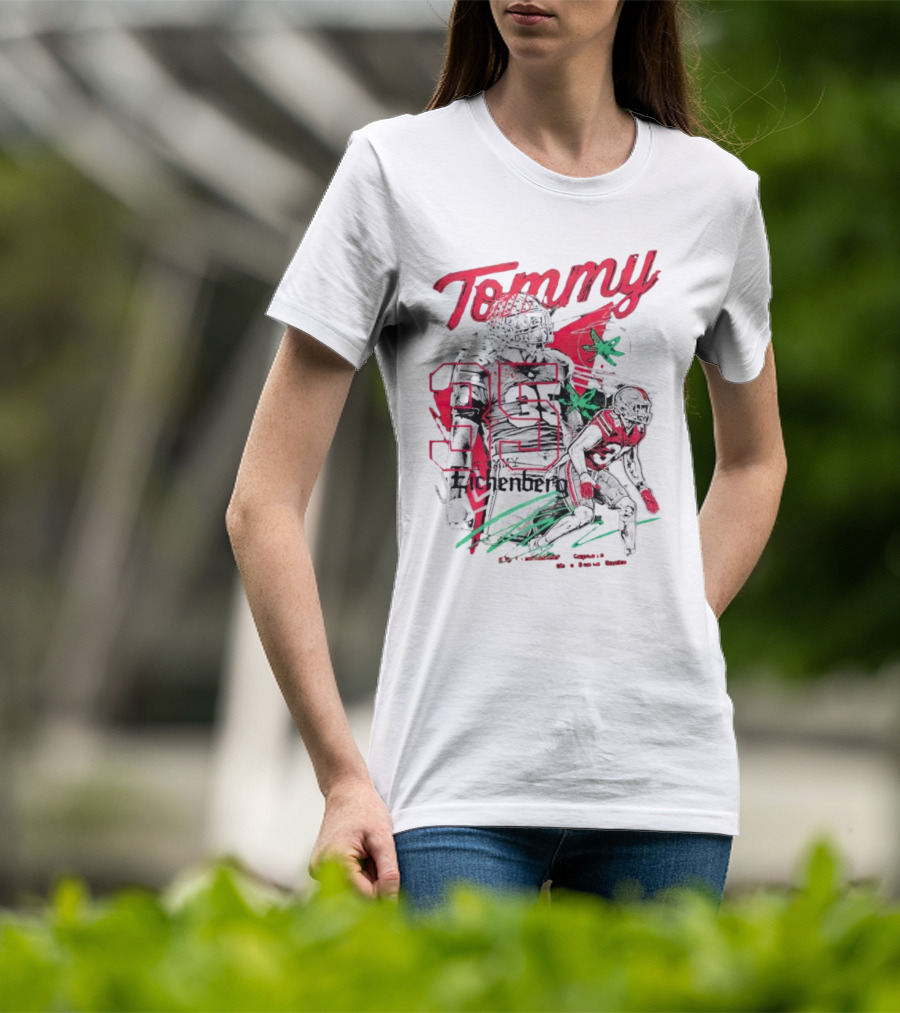 Tommy Eichenberg 35 Ohio State Buckeyes Football Captain T-Shirt