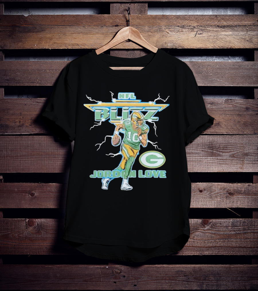 NFL Blitz Jordan Love Packers T-Shirt