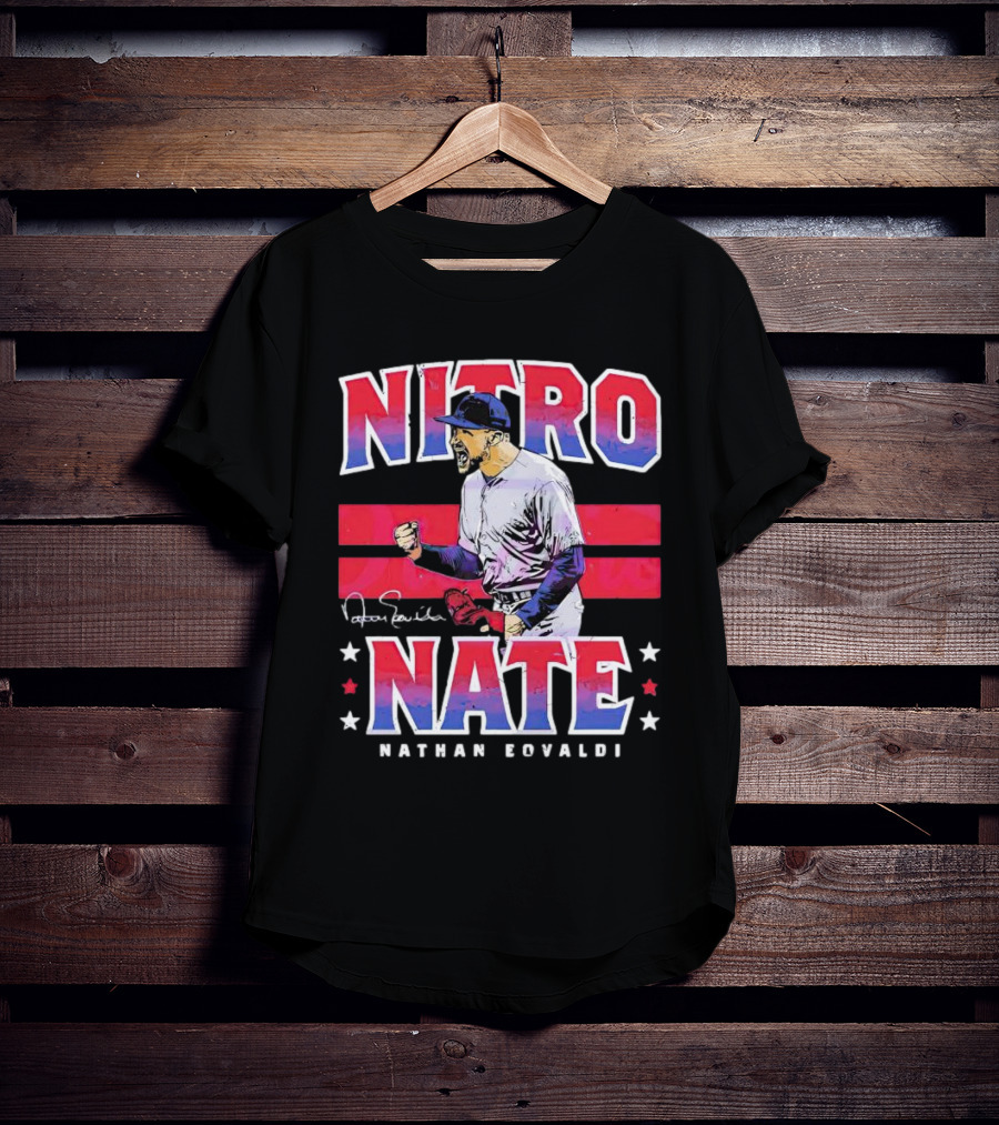 Nitro Nate Nathan Eovaldi Signature Baseball T-Shirt