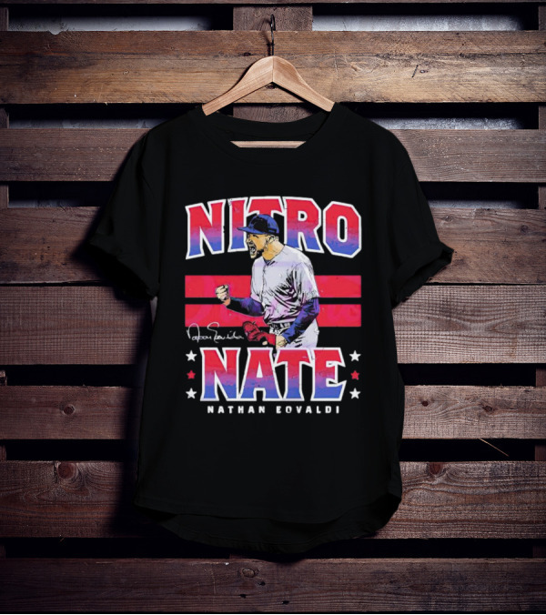 Nitro Nate Nathan Eovaldi Signature Baseball T-Shirt