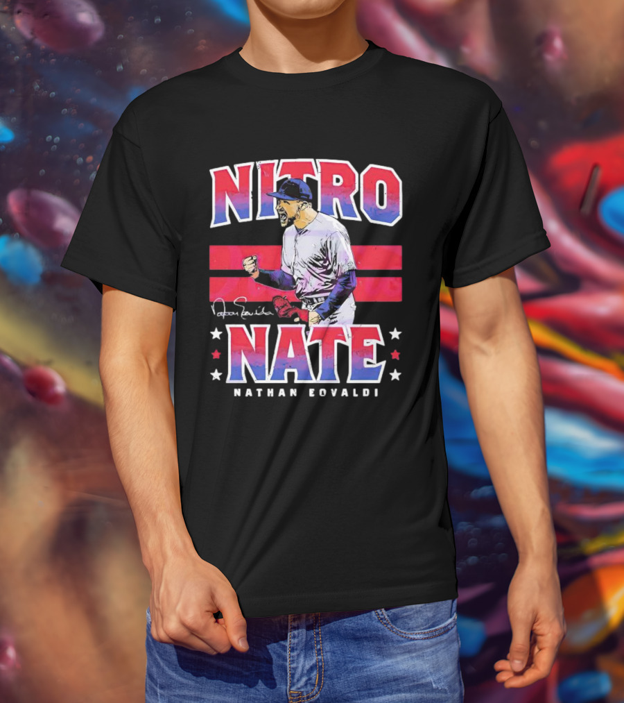 Nitro Nate Nathan Eovaldi Signature Baseball T-Shirt